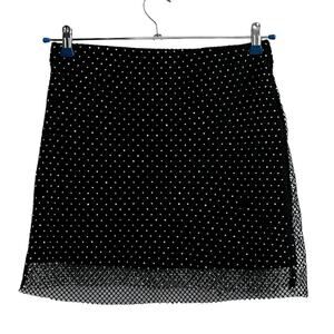 Sincerely Jules Beaded Mini Skirt Black Size Juniors Large